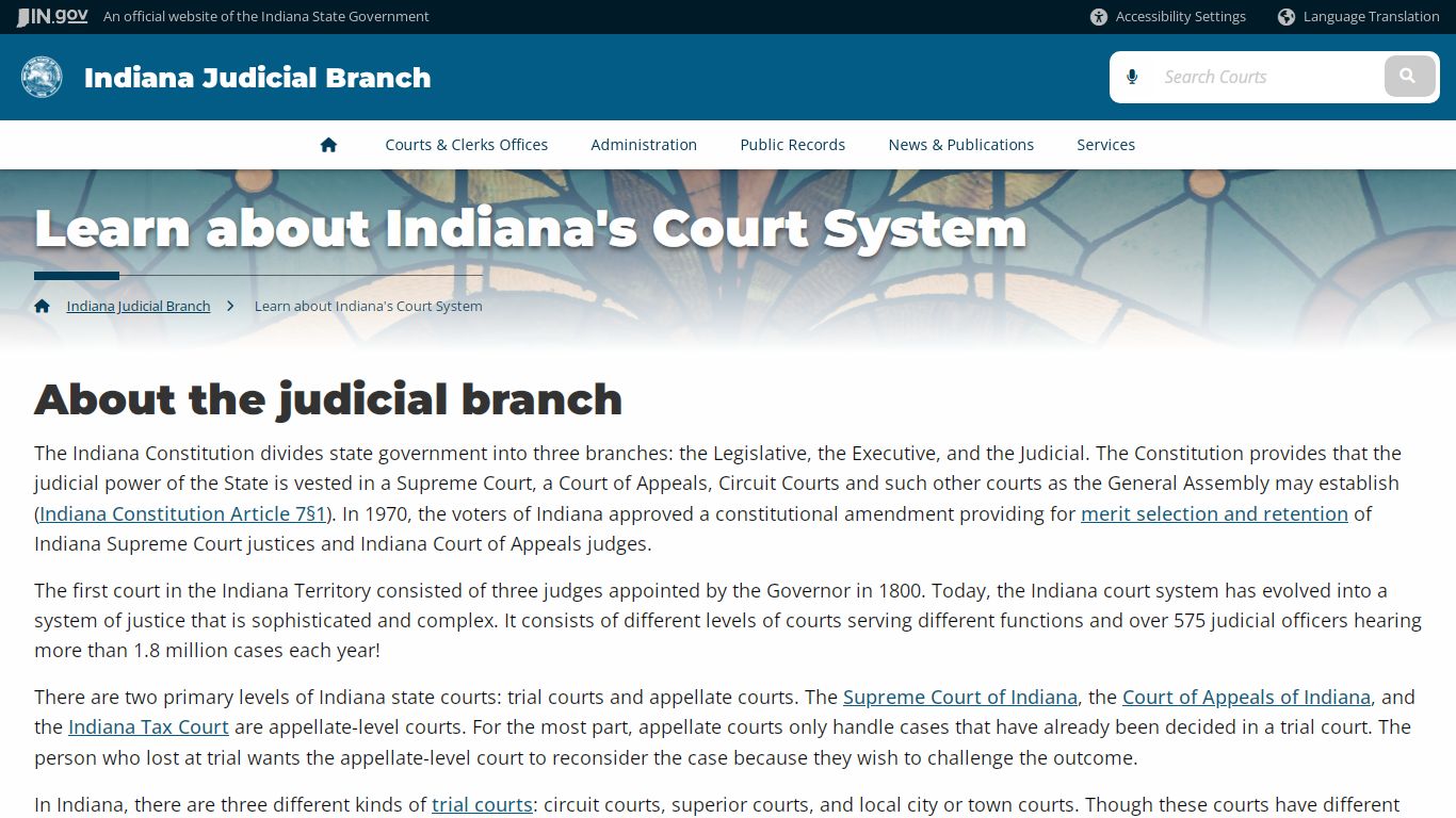 Learn about Indiana's Court System - Indiana Judicial Branch